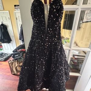 Amazon Black Sequin Prom Dress